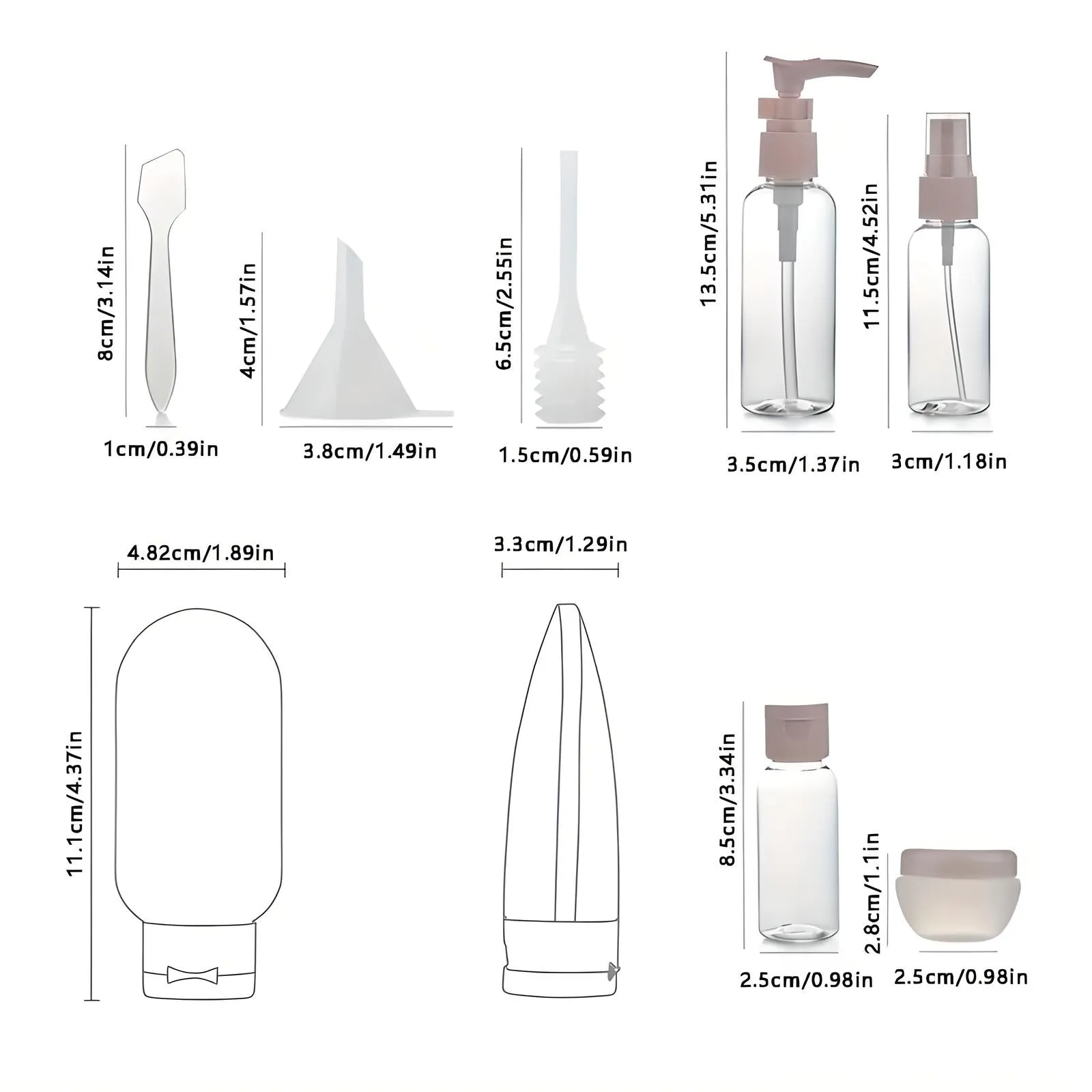 Louisa | Complete 11-pc Set Travel Personal Care Kit