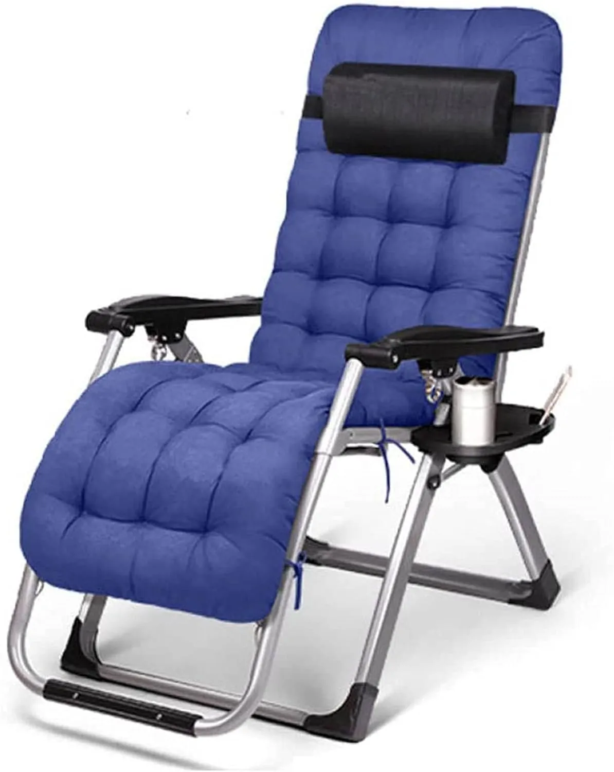 Lounge Chair, Outdoor Leisure Recliner Chair, Outdoor Folding Chair, Zero Gravity Reclining Camping Chair, Foldable Sun Beach Leisure Garden Beach Chair (Color : A)