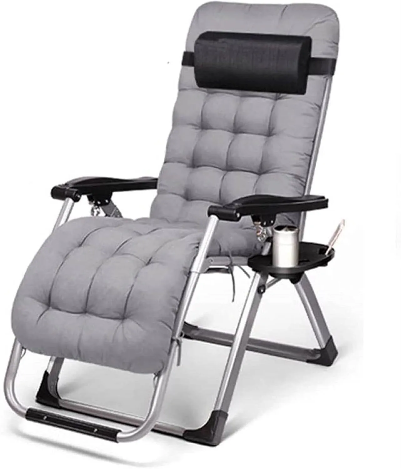Lounge Chair, Outdoor Leisure Recliner Chair, Outdoor Folding Chair, Zero Gravity Reclining Camping Chair, Foldable Sun Beach Leisure Garden Beach Chair (Color : B)