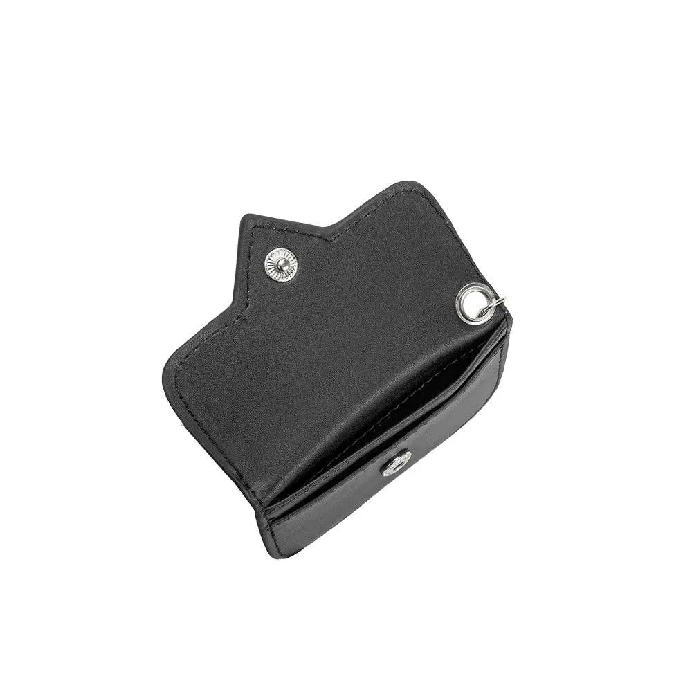 Lovell Black Vegan Leather Card Holder