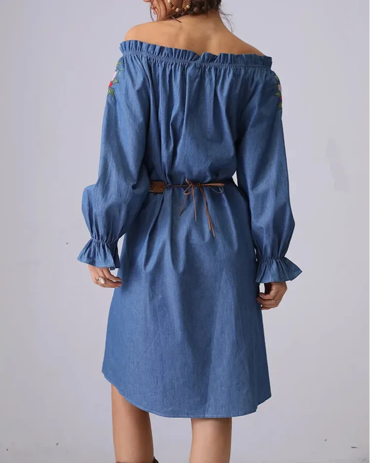 Luna Tassel Denim Dress