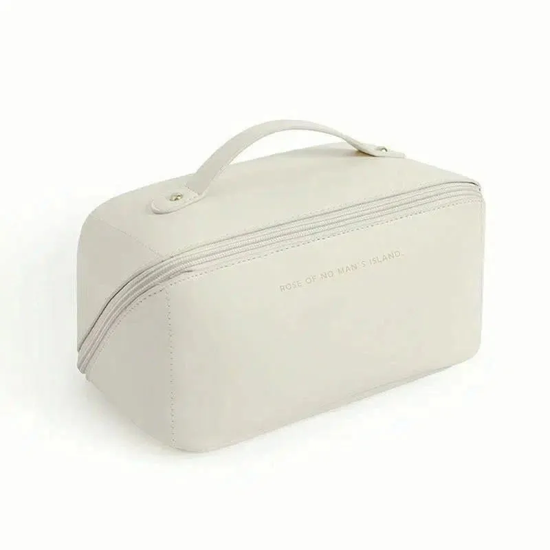 Luxe Leather Cosmetic Bag TravelReady Organized Beauty
