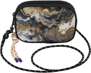 Luxury Marble Texture Crossbody Bags for Women Cell Phone Purses Women's Shoulder Handbags Wallet Purse with Adjustable Strap