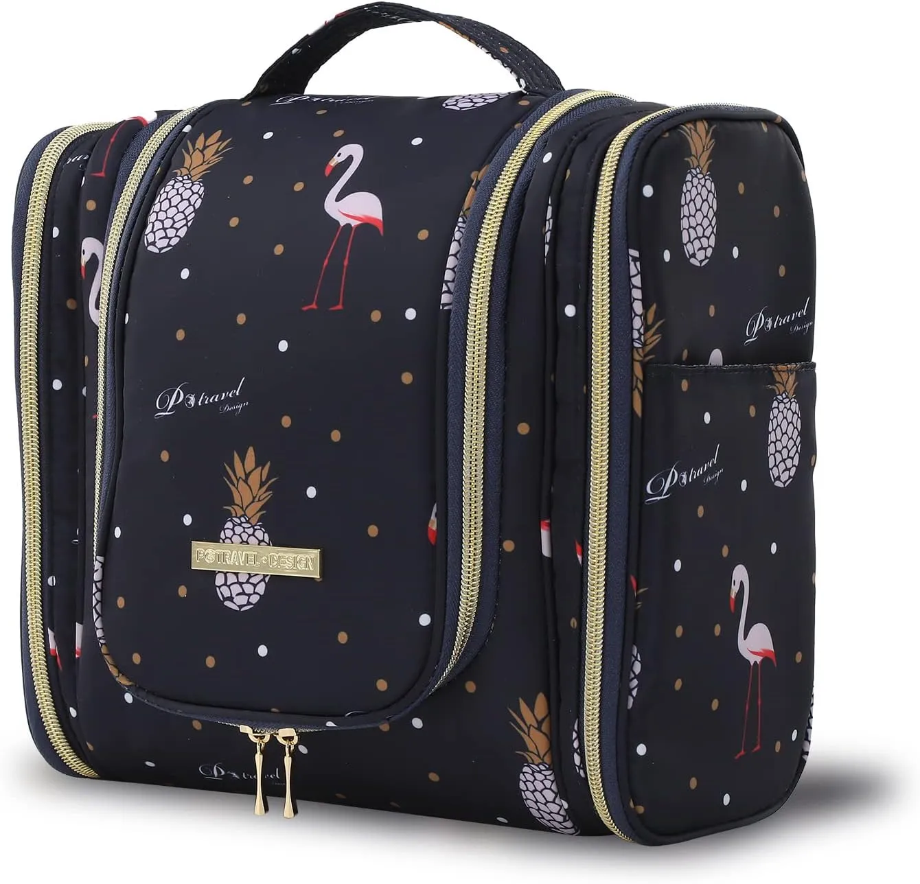 Lychii Hanging Toiletry Bag for Women, Cosmetic Makeup Bag Travel Organizer, Large