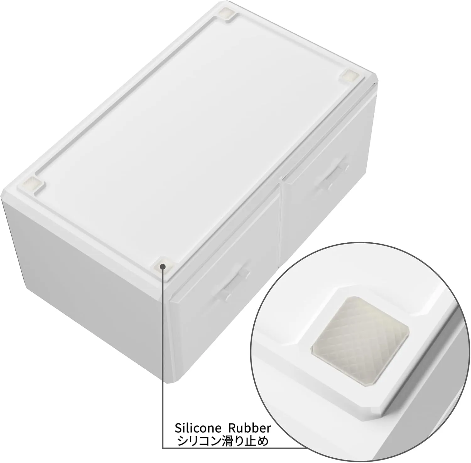 Makeup Cosmetic Organizer Storage Drawers Display Boxes Case with 12 Drawers (White)
