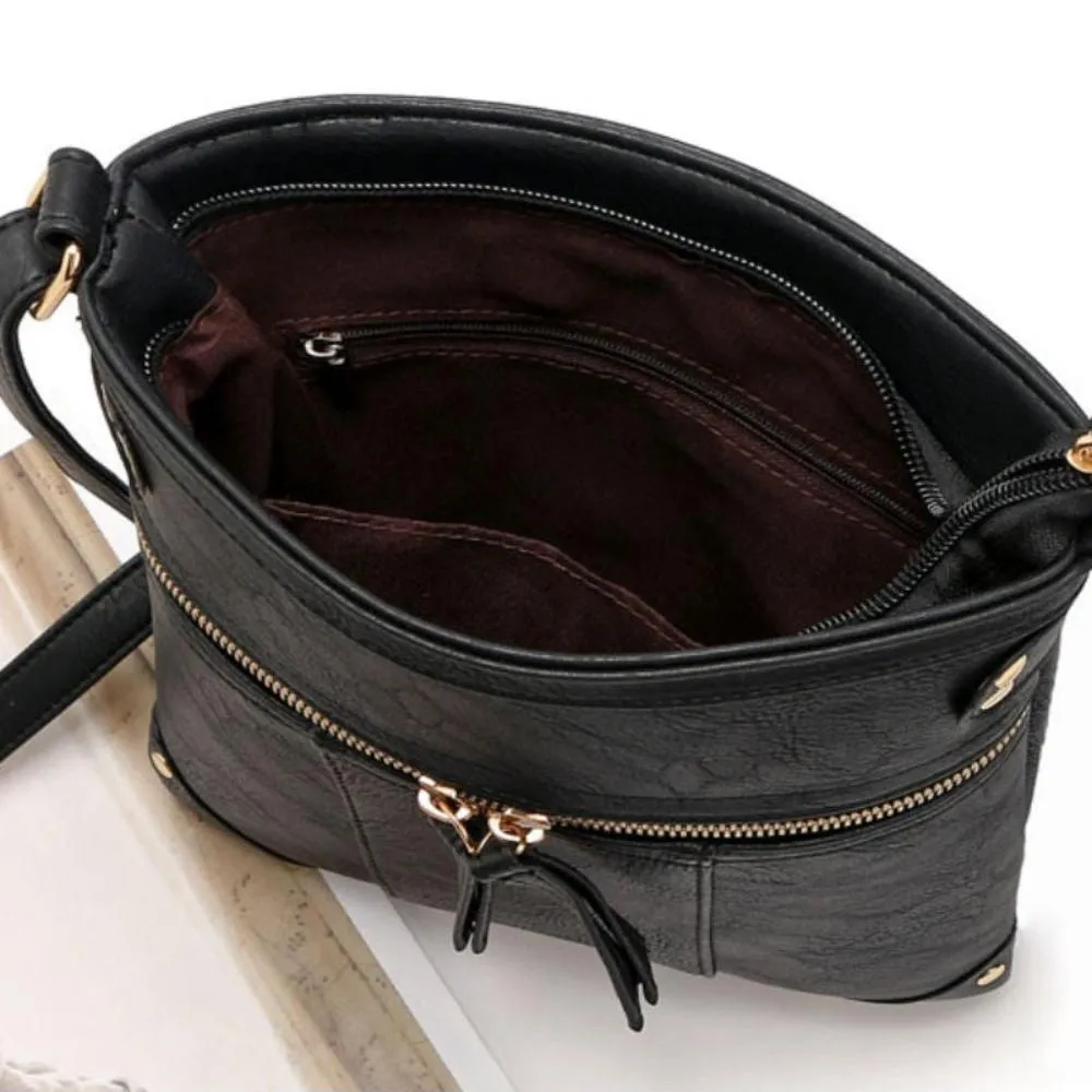 Mariel | Compact Rivets Crossbody Sling Bag