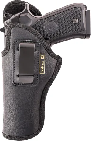 MAXX CARRY IWB Gun Holster Conceal Carry, Soft Leatherette, Optic Ready, Fits: Beretta 92FS, 92X, APX, CZ 75 Full Size, FN 5.7, G 20, G 21, SIG P320, M17, Walther PPQ M2 Q5, Canik TP9 SFX.
