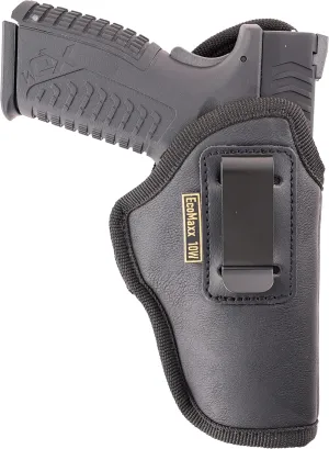 MAXX CARRY IWB Gun Holster Conceal Carry, Universal Soft Leatherette, Optic Ready, Fits: FNS 9/40/45, CZ 75 Compact, G 17, G 22, G 31, SIG P226, P250, P220, XDM & XD 4"