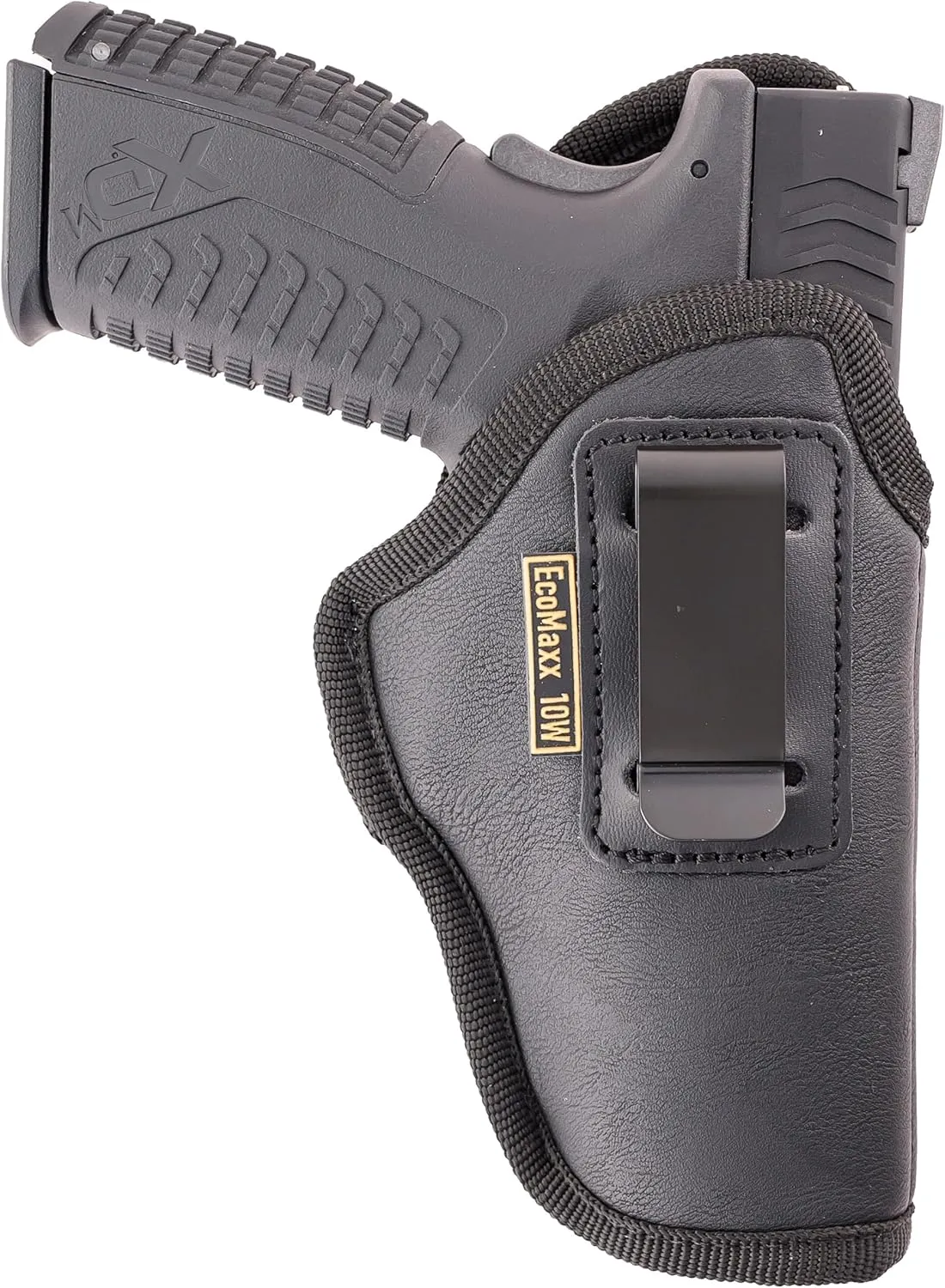 MAXX CARRY IWB Gun Holster Conceal Carry, Universal Soft Leatherette, Optic Ready, Fits: FNS 9/40/45, CZ 75 Compact, G 17, G 22, G 31, SIG P226, P250, P220, XDM & XD 4"