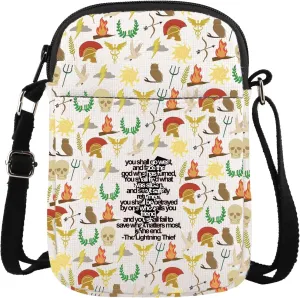 MBMSO PJ Merch Camp Half Blood Crossbody Bag Greek Mythology Oracle Gifts for PJ Fans Olympian Gods Book Merchandise PJO Gift