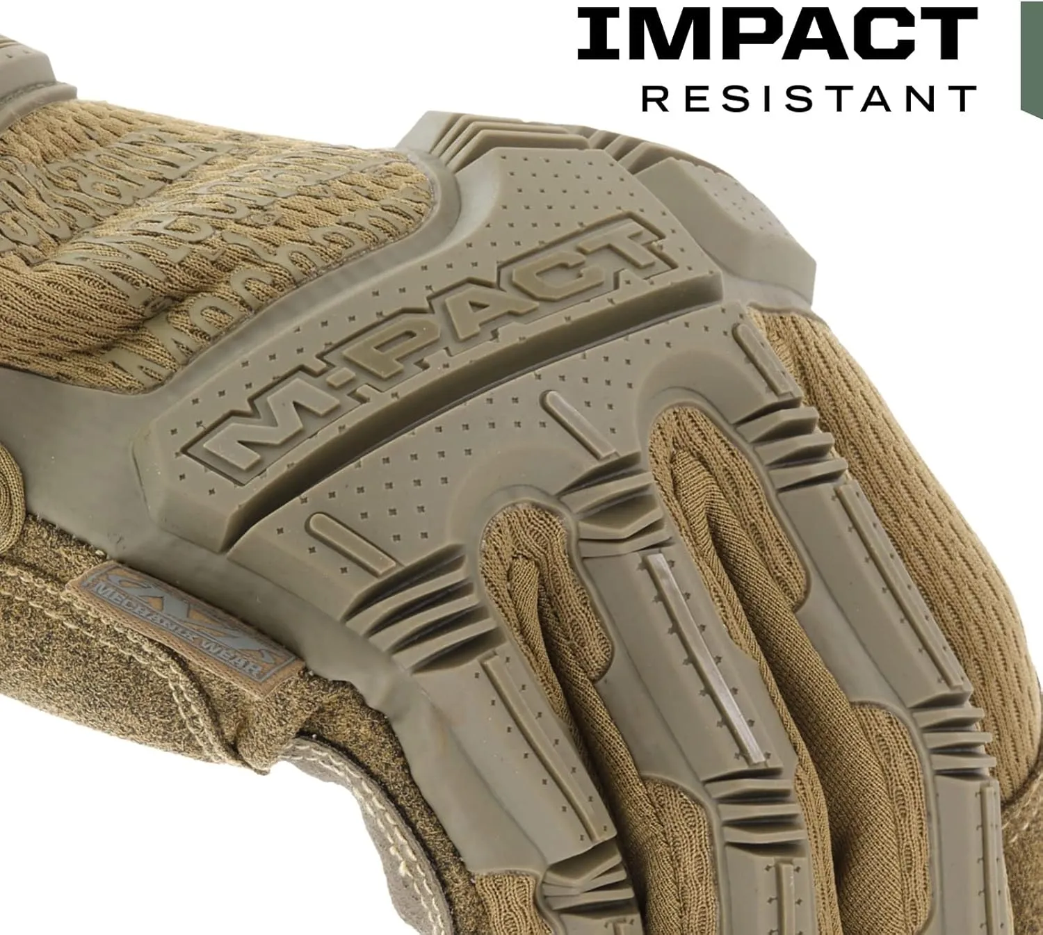 Mechanix Wear: M-Pact Tactical Gloves with Secure Fit, Touchscreen Capable Safety Gloves for Men, Work Gloves with Impact Protection and Vibration Absorption (Brown, X-Large)
