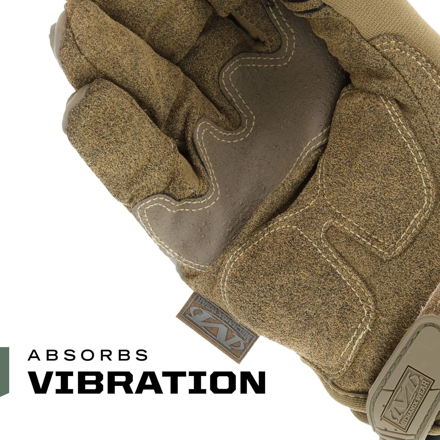 Mechanix Wear: M-Pact Tactical Gloves with Secure Fit, Touchscreen Capable Safety Gloves for Men, Work Gloves with Impact Protection and Vibration Absorption (Brown, X-Large)