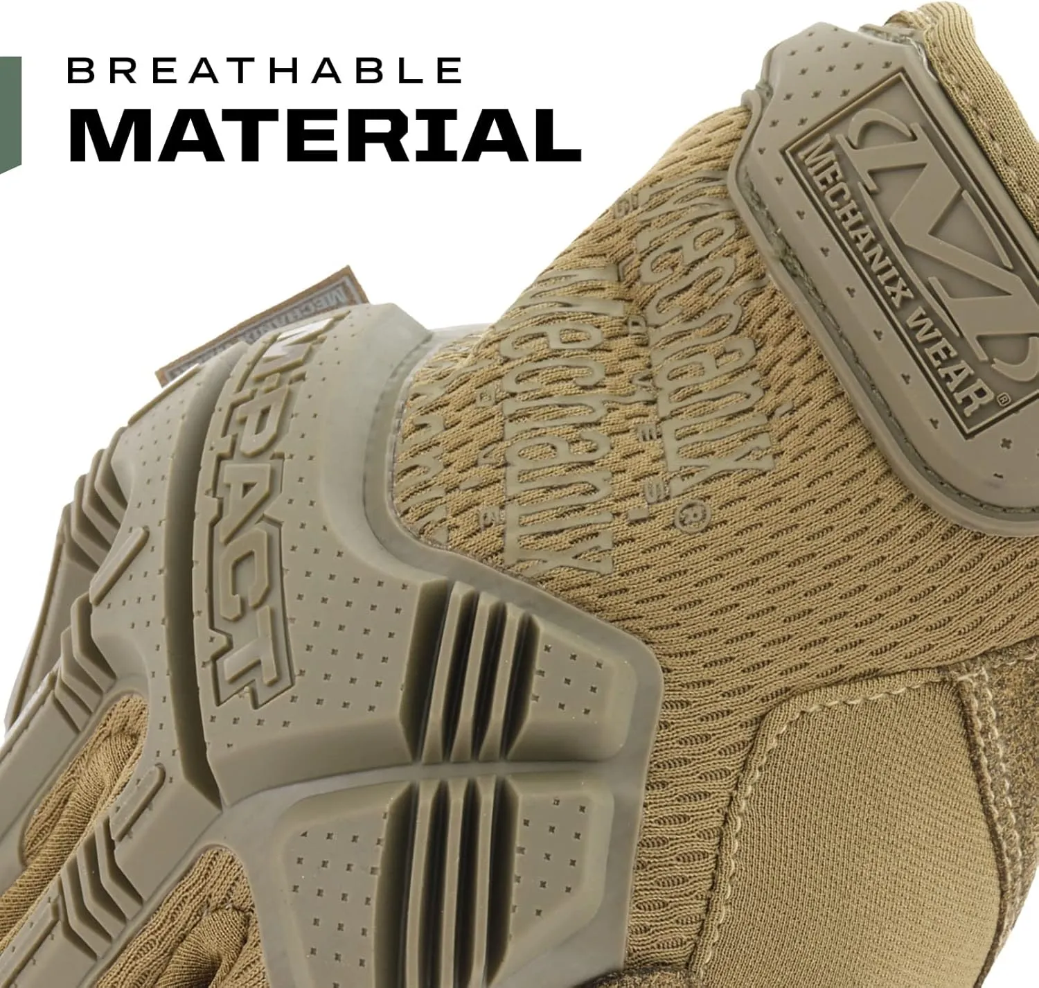 Mechanix Wear: M-Pact Tactical Gloves with Secure Fit, Touchscreen Capable Safety Gloves for Men, Work Gloves with Impact Protection and Vibration Absorption (Brown, X-Large)