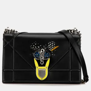 Medium Embellished Calfskin Diorama Flap Bag