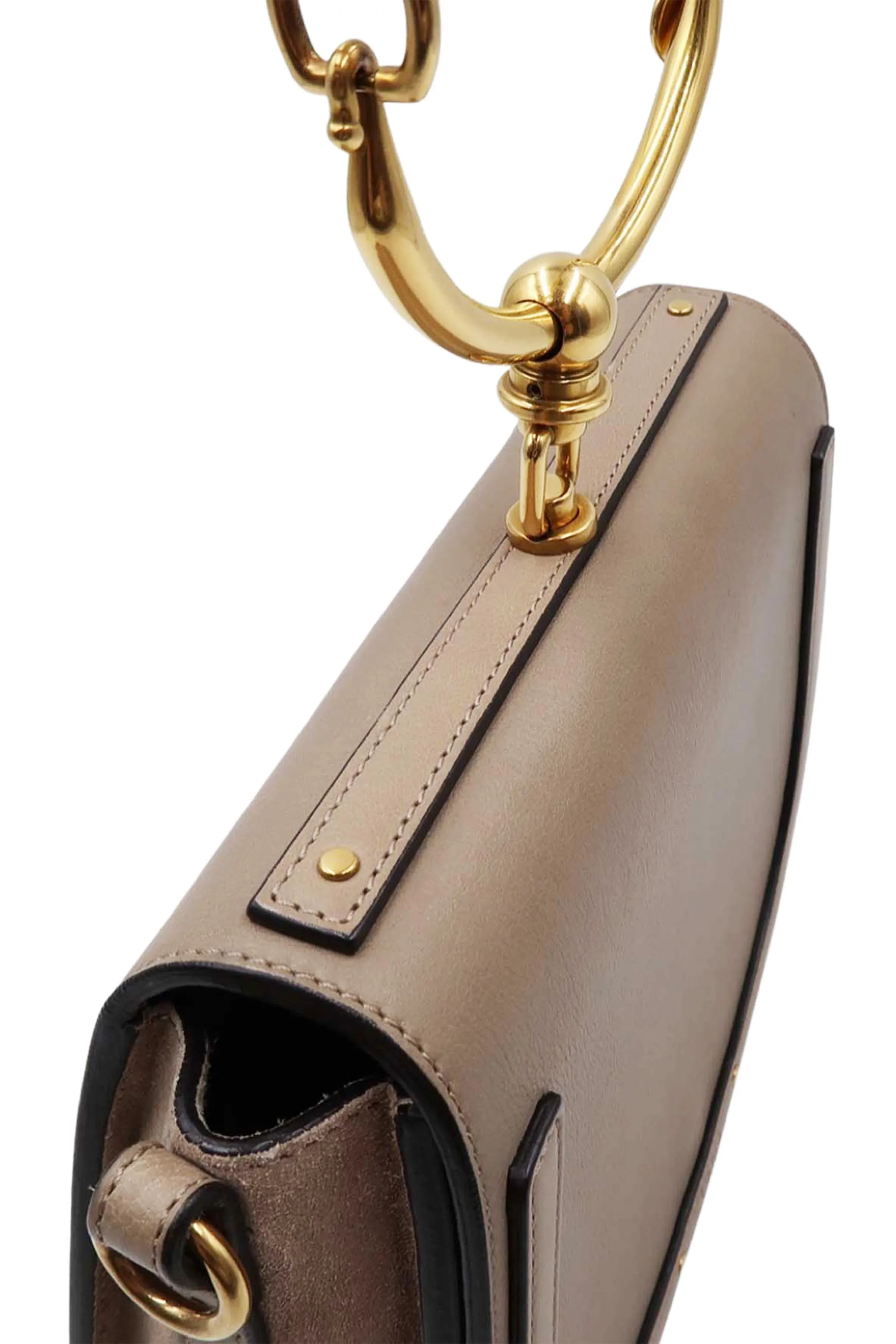 Medium Nile Bracelet Bag Beige