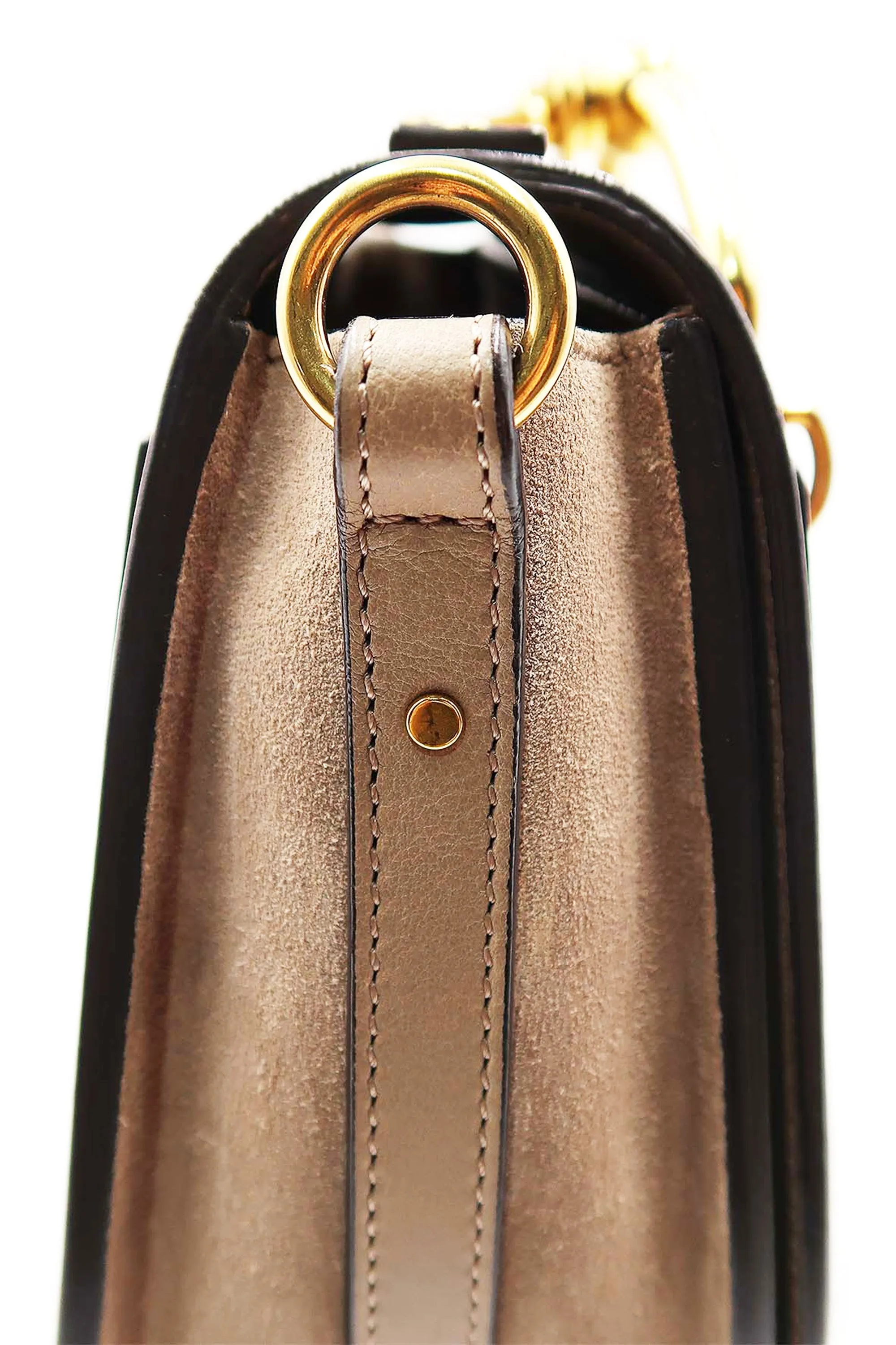 Medium Nile Bracelet Bag Beige