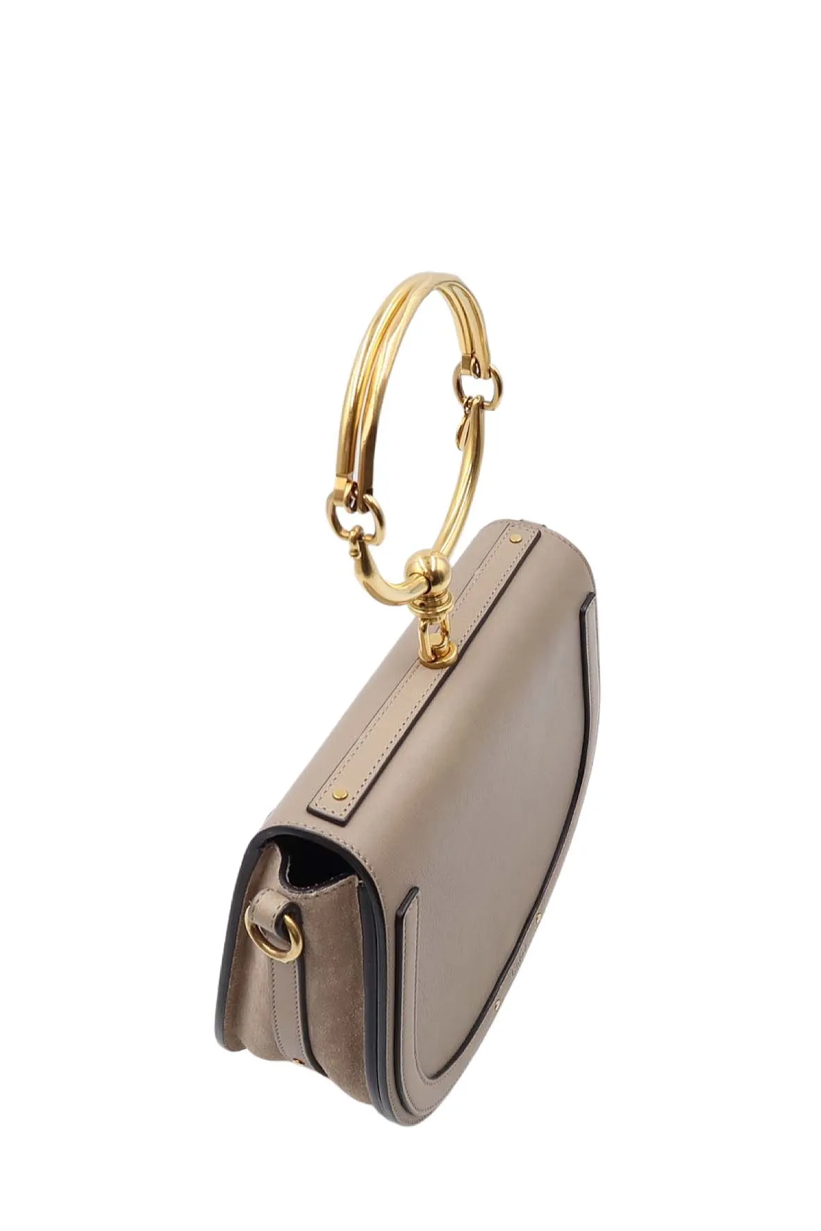 Medium Nile Bracelet Bag Beige