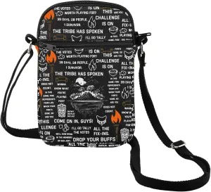 MEIKIUP Survive TV Show Crossbody Bag Reality TV Show Gift Reality Competition Fan Gift Adventure Fans Gift