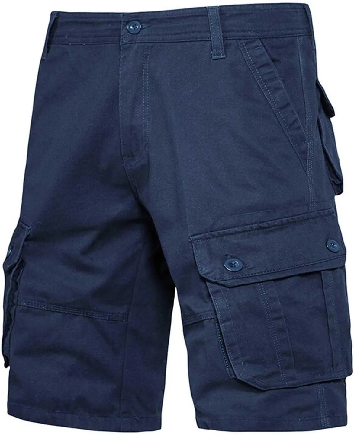 Men's Big and Tall Shorts Cargo Utility Design Stretch Fabric Heavy Duty Outdoor Casual Summer Wear