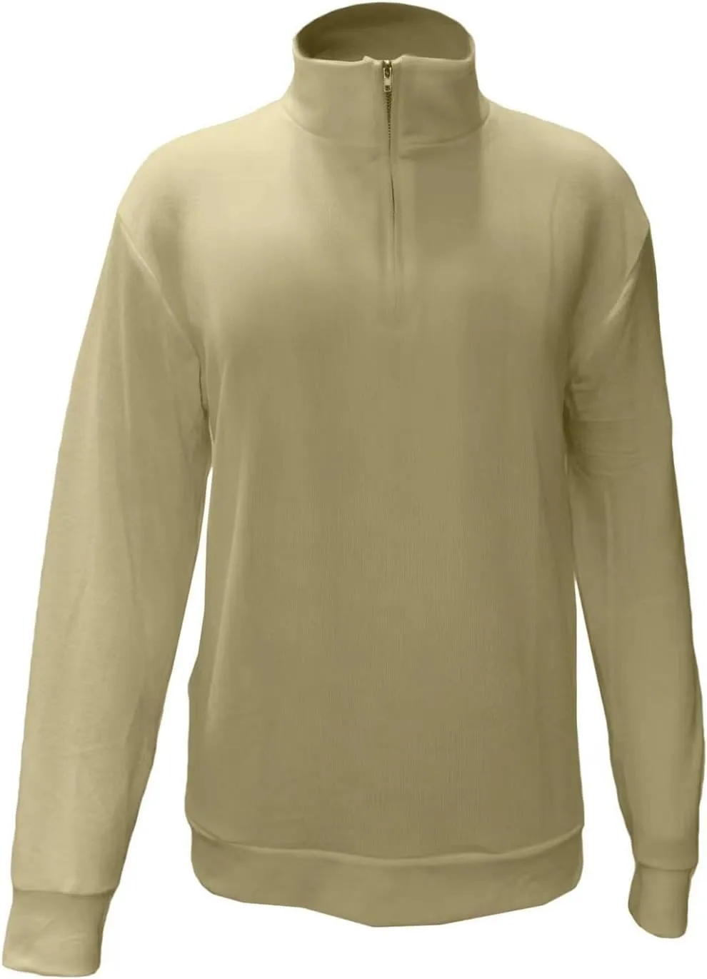 Men's Casual Sports Shirts 1/4 Zip Long Sleeve Fleece Lined Running Pullover Tops Stand Collar Workout Sweatshirt