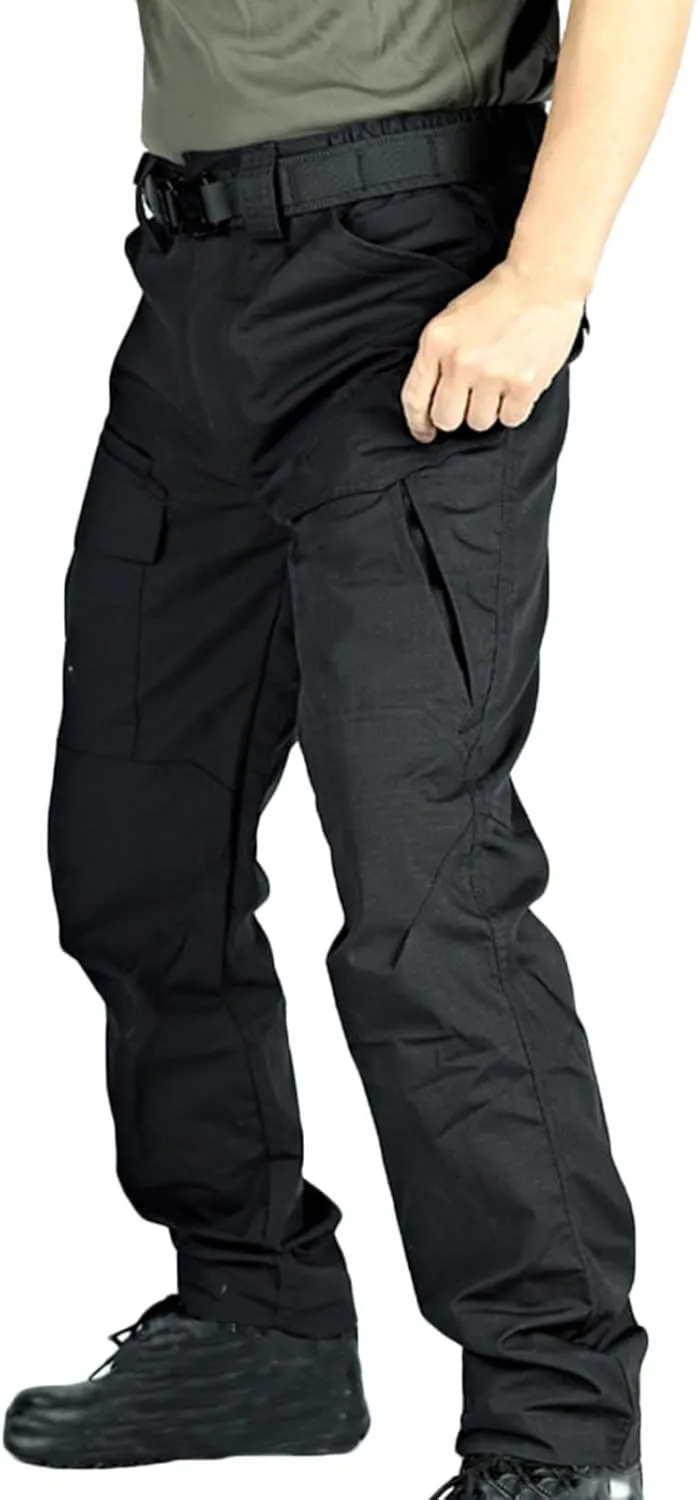 Men's Combat Cargo Pants Water-Proof Stretch Tactical Hiking Trousers Outdoor Cozy Straight Cut Tooling Work Pants