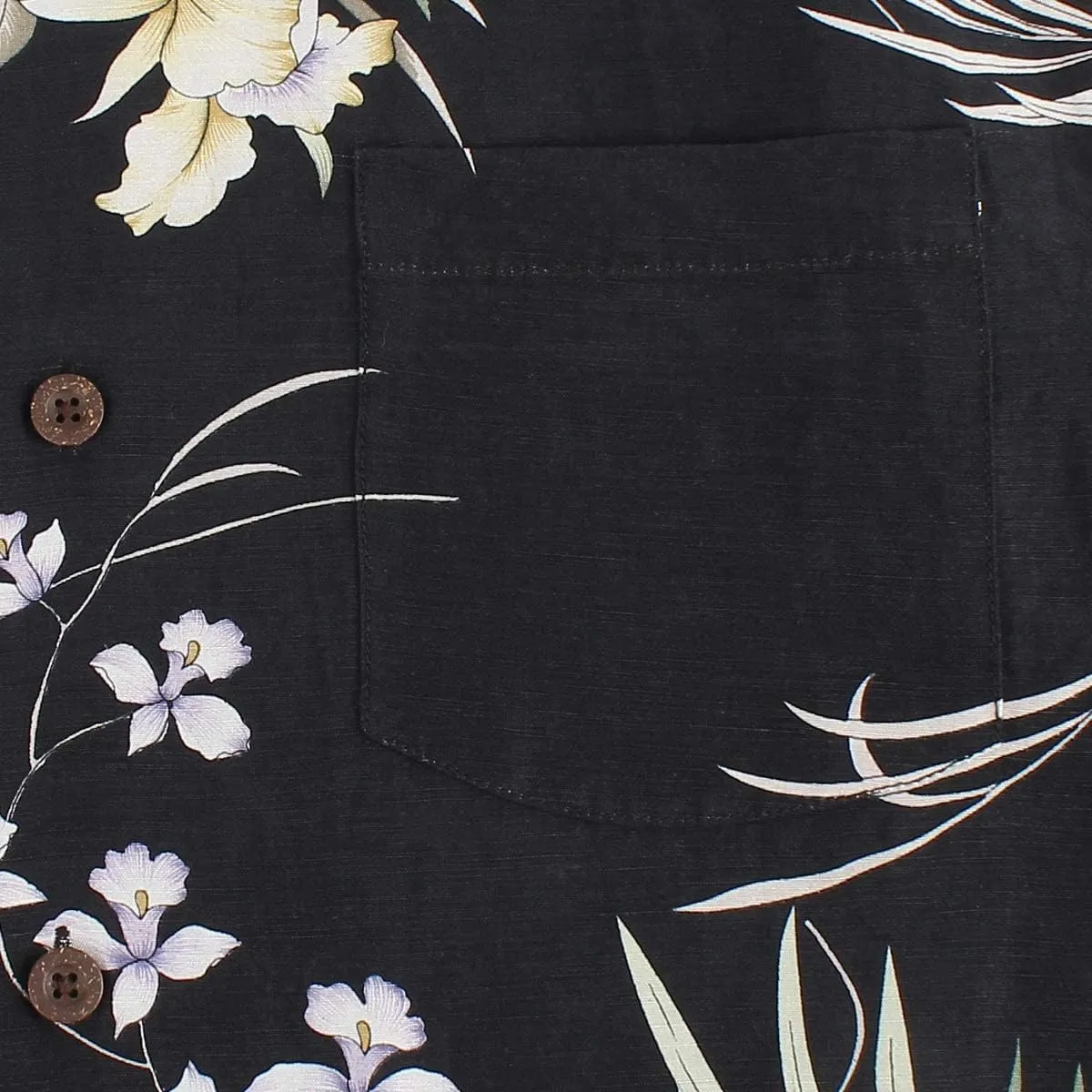 Men's Hawaiian Floral Shirts Silk and Linen Button Down Casual Tropical Holiday Beach Shirts