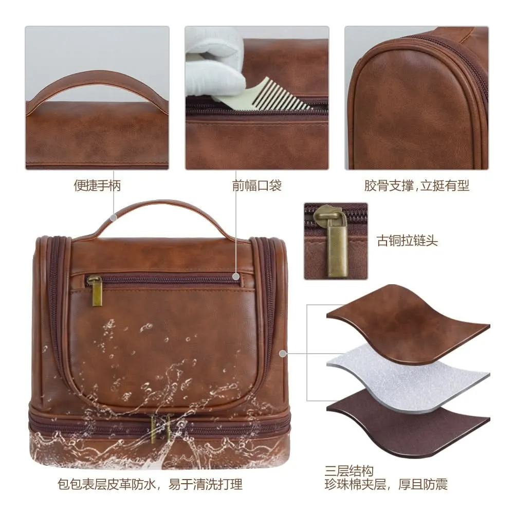 Men's Waterproof Business Toiletry Bag - Travel Organizer