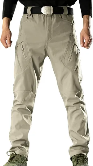 Men's Work Pants Waterproof Stretch Cargo Trousers Outdoor Ripstop Workwear Combat Pants Hiking Pants with Pockets