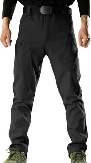 Men's Work Pants Waterproof Stretch Cargo Trousers Outdoor Ripstop Workwear Combat Pants Hiking Pants with Pockets