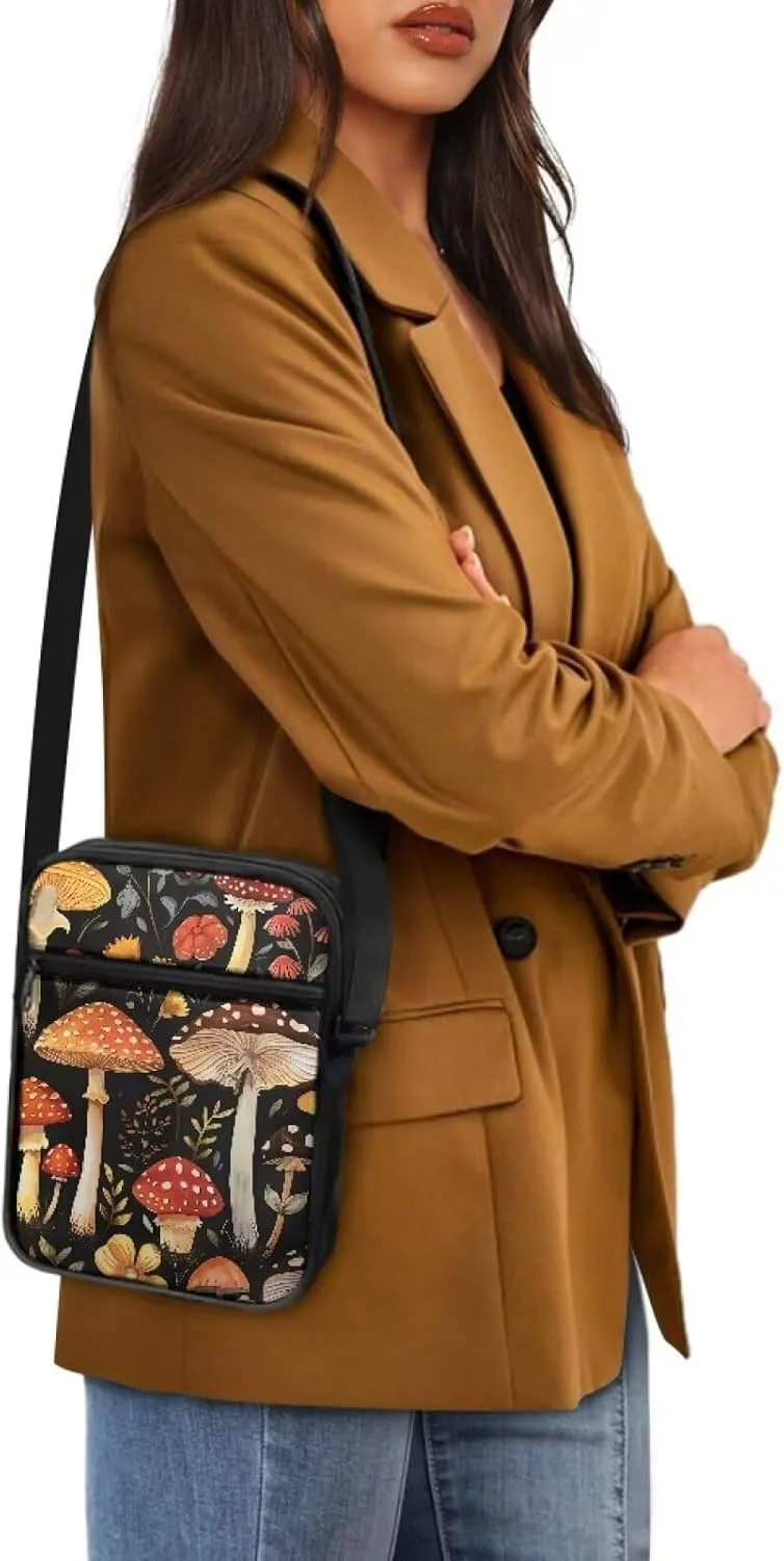 Messenger Bag for Women Lightweight Adjustable Crossbody Bag Compact Sling Satchel Casual Purse for Travel Everyday