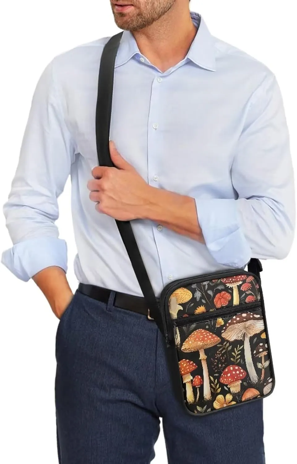 Messenger Bag for Women Lightweight Adjustable Crossbody Bag Compact Sling Satchel Casual Purse for Travel Everyday