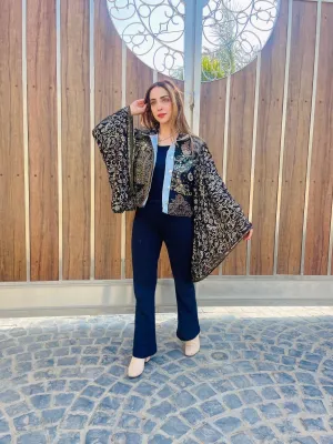 Midnight Shadow Kimono Jacket