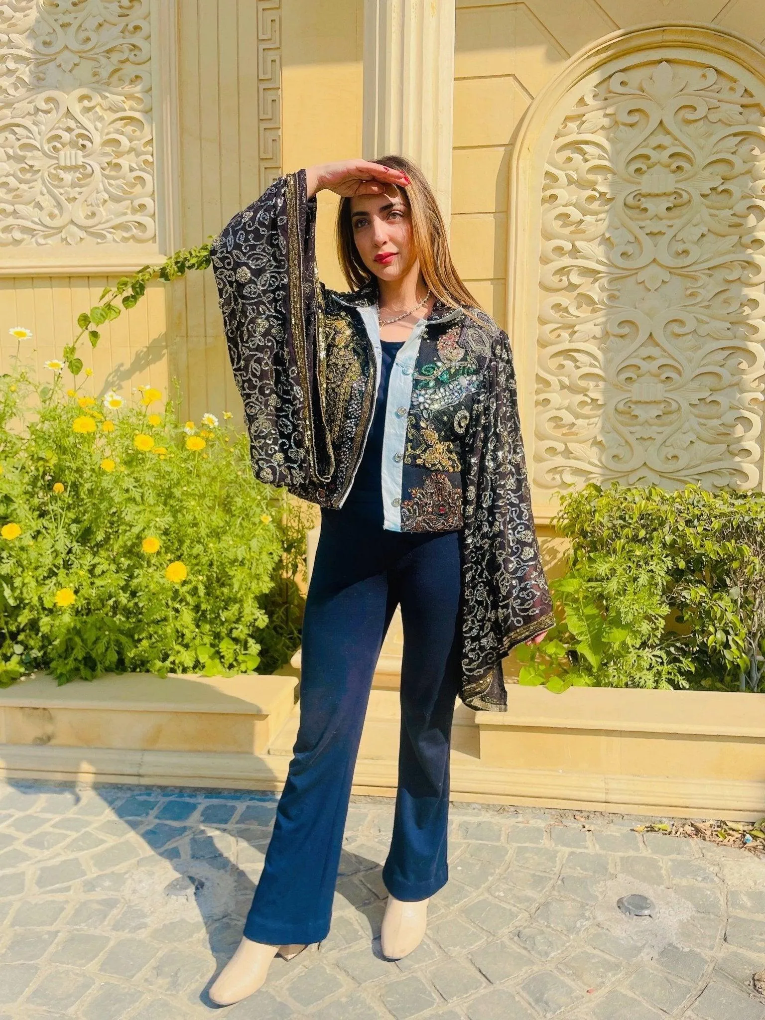 Midnight Shadow Kimono Jacket