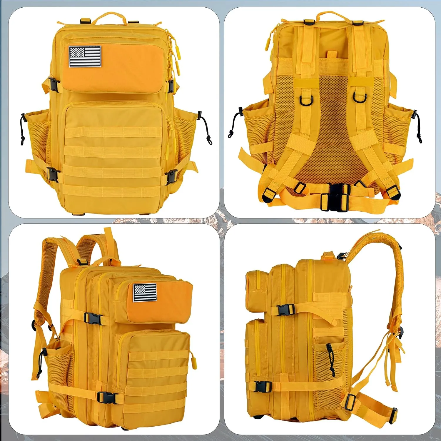Military Tactical Backpack - 45L Molle Assault Pack for 3-Day Survival, Gym, Hunting, and Daily Use - Versatile Military Backpack & Trekking Day Pack