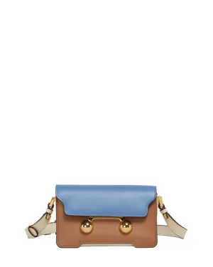 Mini Trunkaroo Shoulder Bag in Blue and Tan