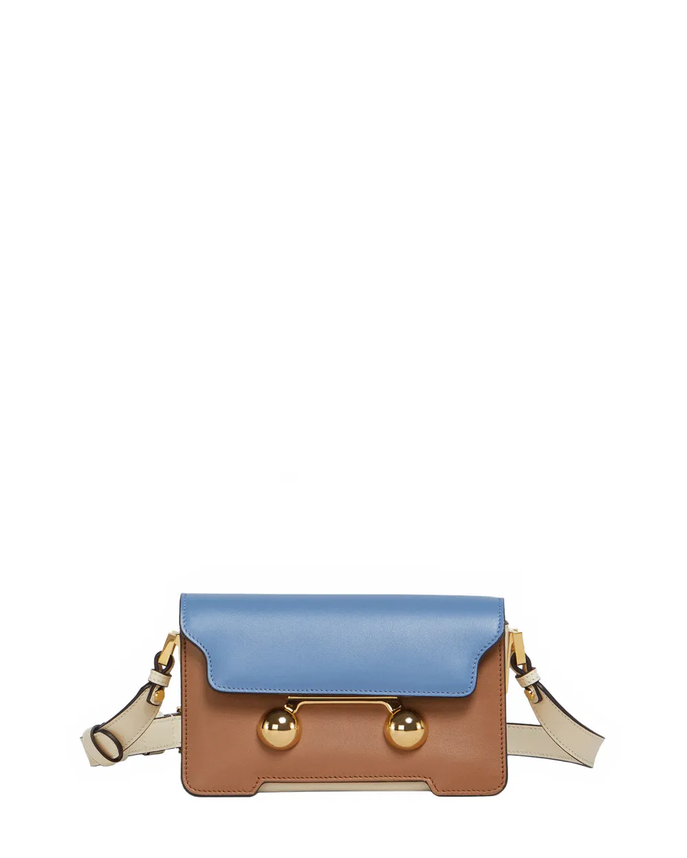 Mini Trunkaroo Shoulder Bag in Blue and Tan