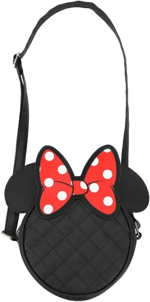 Minnie Mouse Ears 18 Cm Quilted PU Crossbody Bag