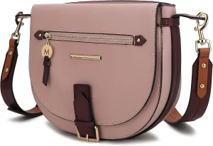 MKF Collection Shoulder Bag for Women, Vegan Leather Crossbody Handbag Purse