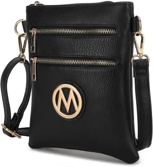 MKF Collection Women Crossbody Bag, Trendy Shoulder bag Crossover Purses for Women Sling Bag by Mia K
