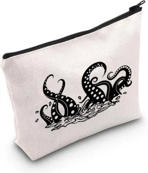 MNIGIU Octopus Lover Gift Octopus Tentacle Makeup Bag Marine Organism Gift Squid Lover Gift Ocean Kraken Gift Mythical Gift