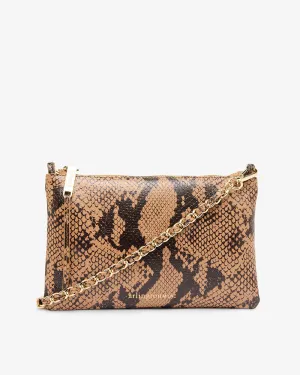 Molly Crossbody- Caramel Python