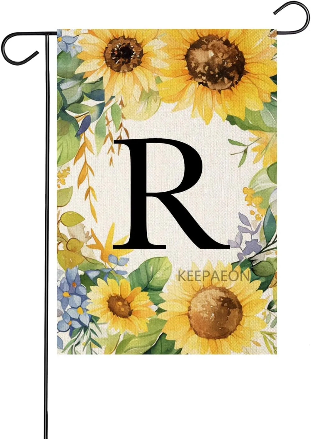 Monoram Letter B arden Fla Summer Sunflower 12x18 In Vertical Double Sided Sprin Floral Outside Decorations Small Linen Family Last Name Initial Yard Fla (2109)