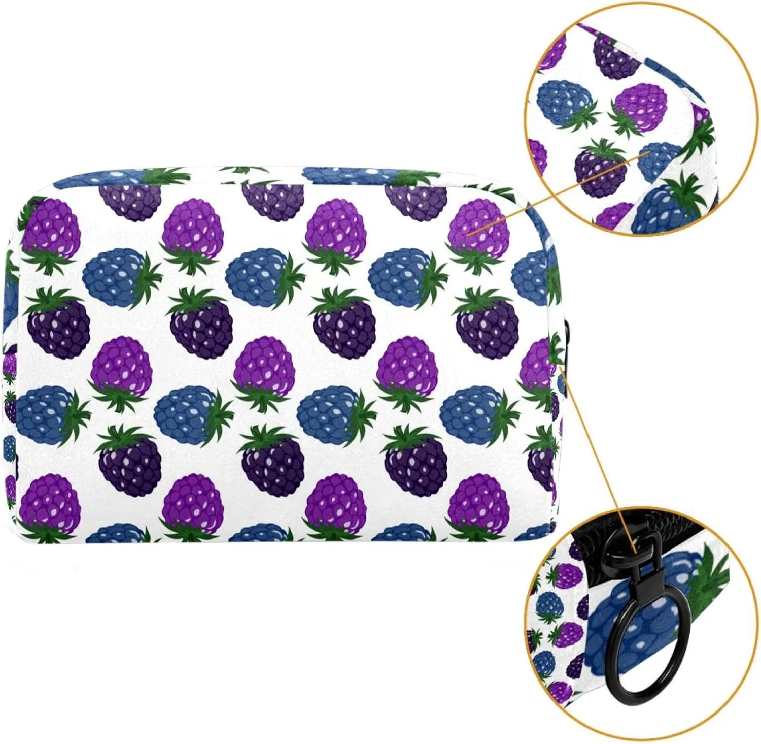 Mulberry Small Makeup Bags for Women Teen Girls, Makeup Storage Bag with Zipper Accessories Organizer Bag for Travelling
