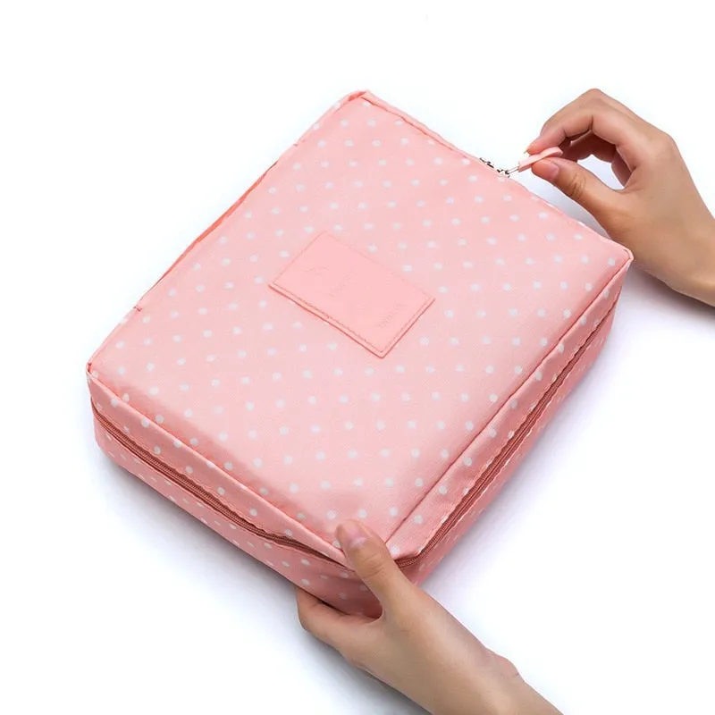 Multifunction travel Cosmetic Bag Women Waterproof Cosmetic MakeUp Bag Travel Organizer Female Storage Make Up Cases