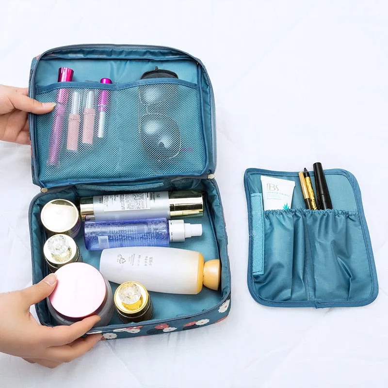 Multifunction travel Cosmetic Bag Women Waterproof Cosmetic MakeUp Bag Travel Organizer Female Storage Make Up Cases