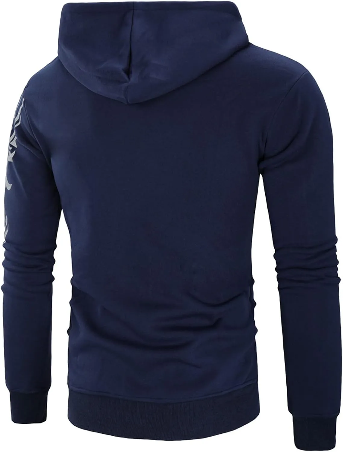 Muscularfit Graphic Hoodies Mens Sports Slim Fit Long Sleeve Pullover Workout Sweatshirts Crewneck Casual Shirts Fall Clothes