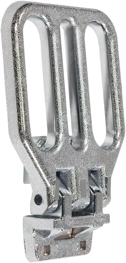 Mytee Products 2 Pack Zinc Alloy Folding Side Step for Trucks & Trailers, Chrome Plated Fold Down Utility Bed Body Step Safety Folding Grab Handle and Step for RV Camper Trailer RV Bus BS 1,350 lbs