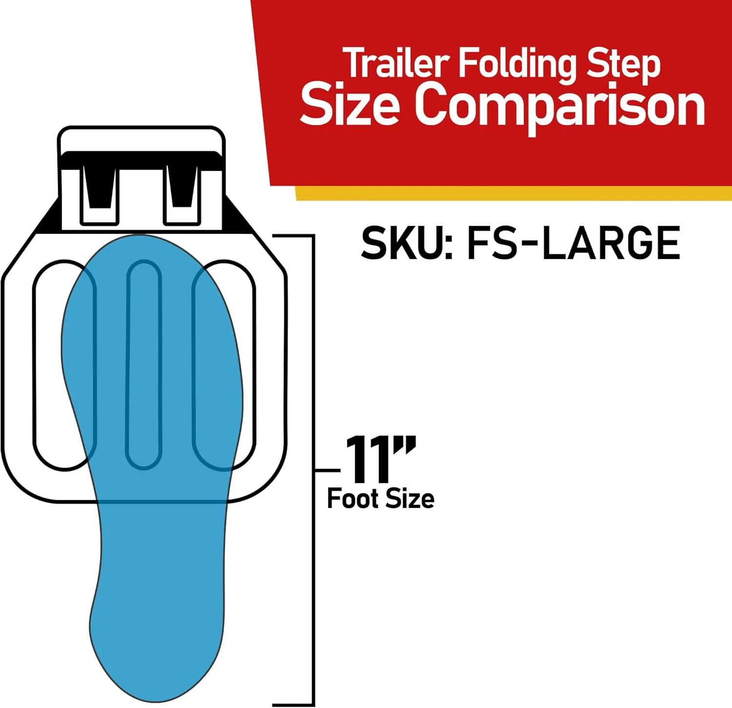 Mytee Products 2 Pack Zinc Alloy Folding Side Step for Trucks & Trailers, Chrome Plated Fold Down Utility Bed Body Step Safety Folding Grab Handle and Step for RV Camper Trailer RV Bus BS 1,350 lbs