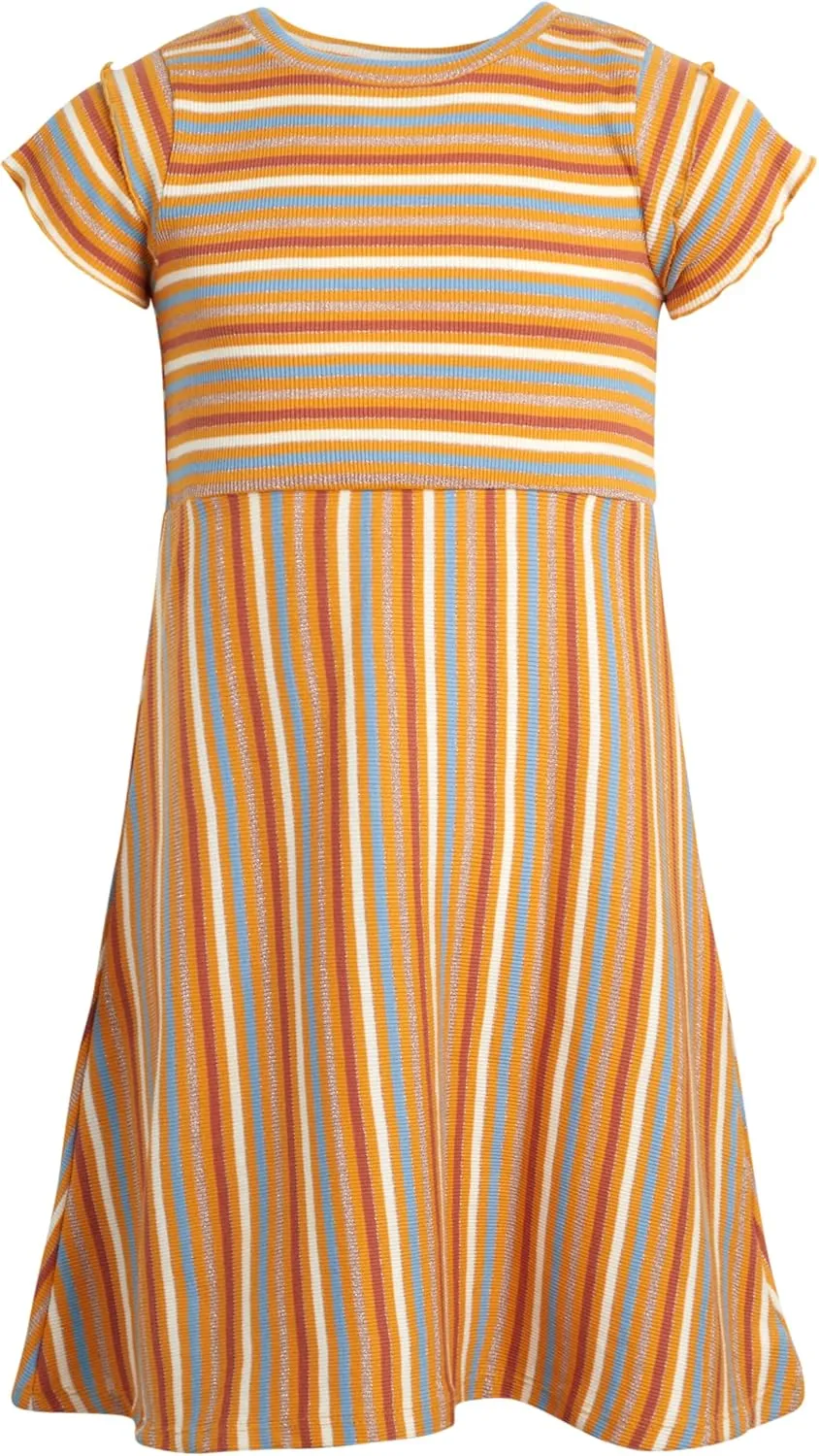 Nanette Lepore Girls' Dress Set - 2 Piece Sundress and Denim Jean Jacket (Size: 7-12)