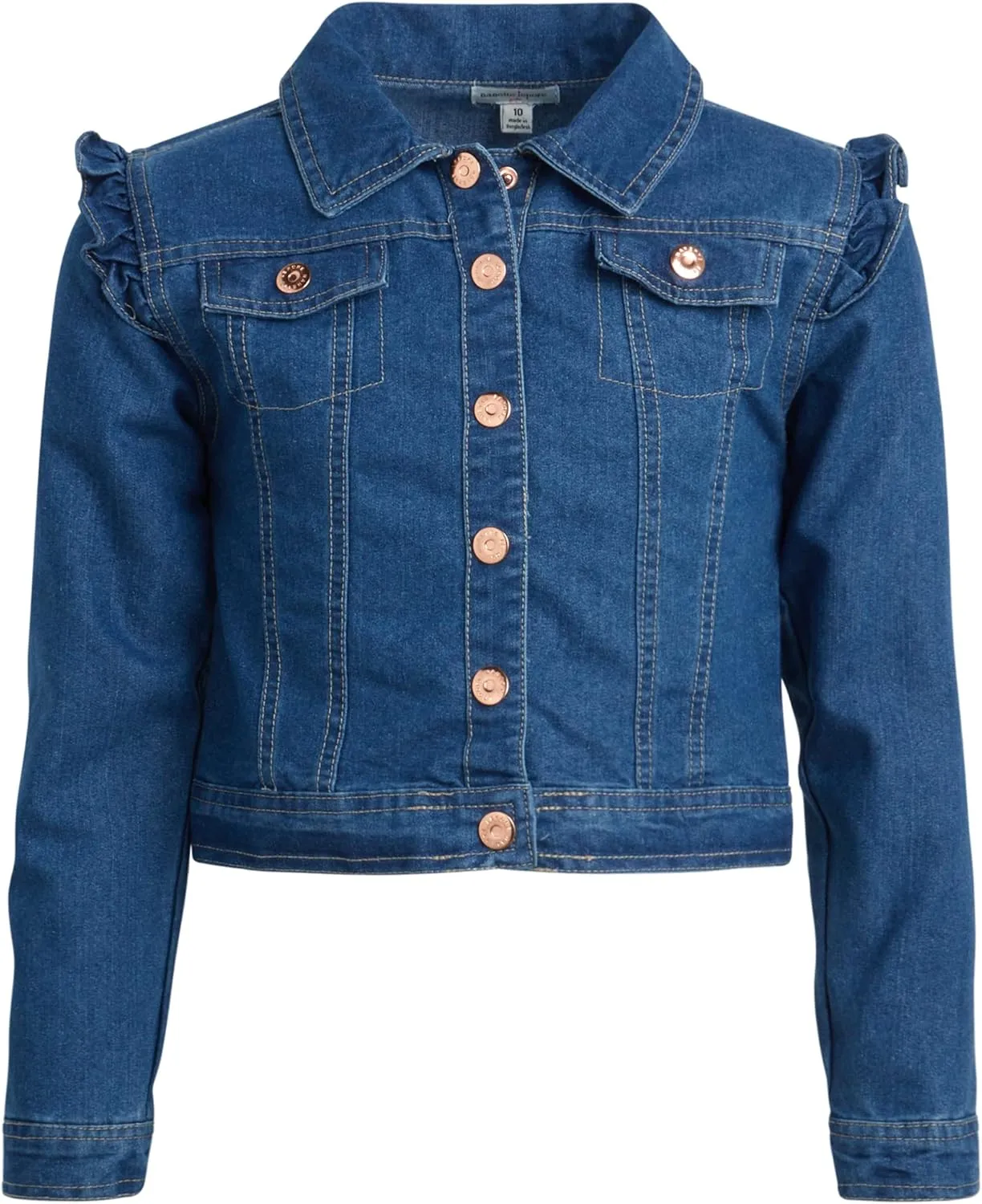 Nanette Lepore Girls' Dress Set - 2 Piece Sundress and Denim Jean Jacket (Size: 7-12)